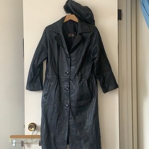 Hand made real leather coat